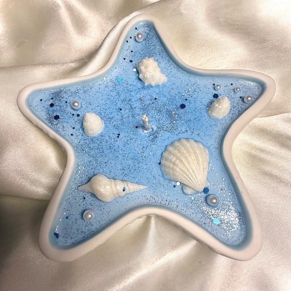 Other - Starfish Breeze Ceramic Soy Candle - 8oz 🐚